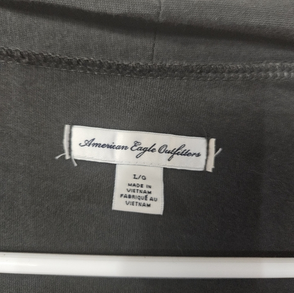 American Eagle Gray Open Front Cardigan With Pockets! - Picture 3 of 5